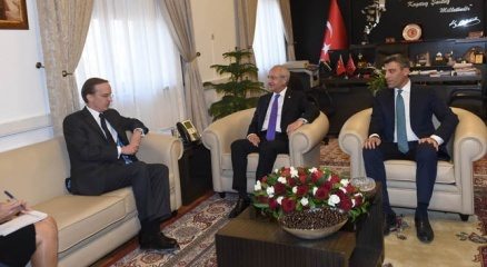 Kılıçdaroğlu, Fransa Büyükelçisi Fries ile görüştü