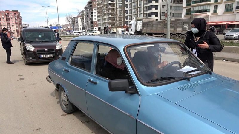 Kırıkkale`de korona virüs denetimleri: Sürücü ve yolcuların 