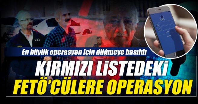 Kırmızı listedeki FETÖ?cü askerlere operasyon