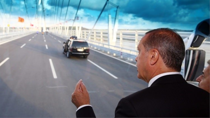 Köprüden ilk geçiş Erdoğan'dan