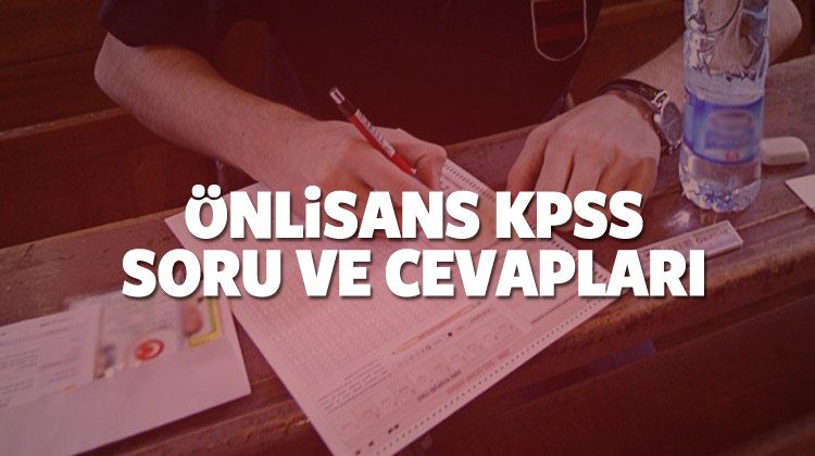 KPSS Genel Yetenek ve Genel Kültür soru ve cevapları 16 Ekim 2016