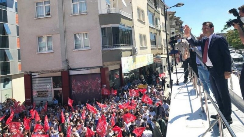 Malatya`da İBB Başkanı İmamoğlu`na yoğun ilgi! Karşılama töreni mitinge dönüştü