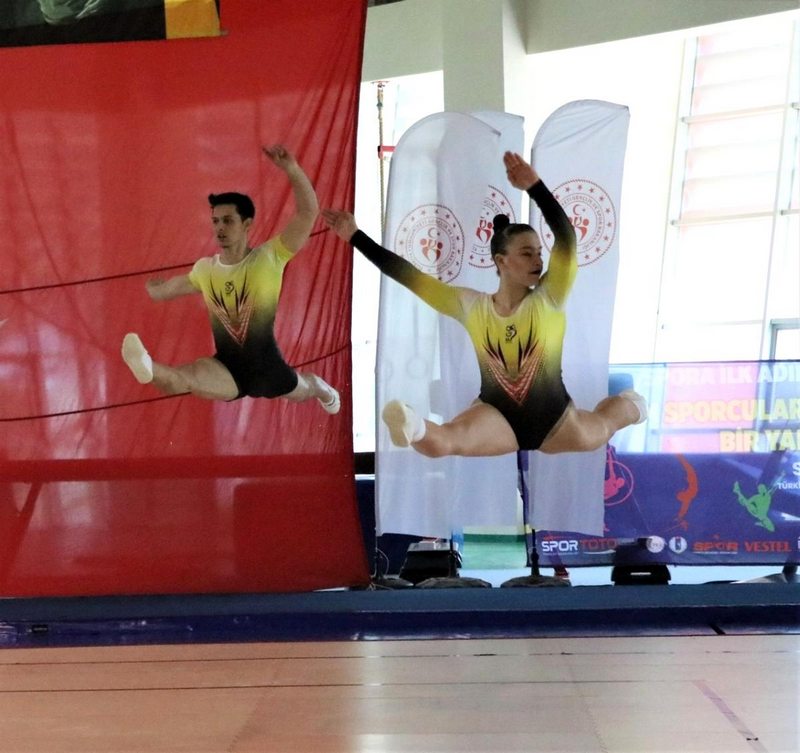 Manisa`da düzenlenen Aerobik Cimnastik Türkiye Şampiyonası sona erdi