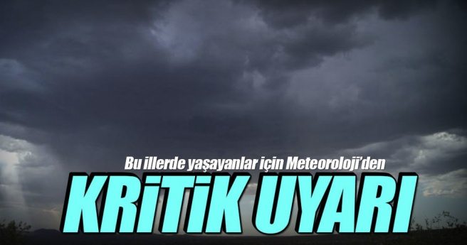 Meteoroloji`den hava durumu uyarısı!