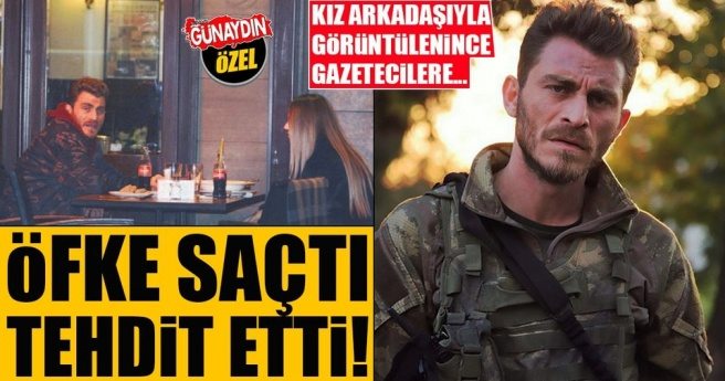 ÖFKE SAÇTI TEHDİT ETTİ! KIZ ARKADAŞIYLA GÖRÜNTÜLENİNCE GAZETECİLERE...