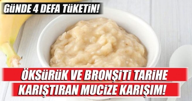 ÖKSÜRÜK VE BRONŞİTİ TARİHE KARIŞTIRAN VE SADECE 3 MALZEMEYLE HAZIRLANAN MÜTHİŞ TARİF