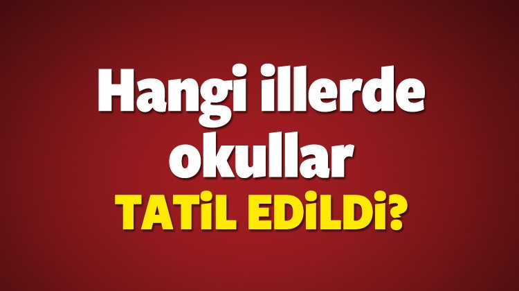 Okulların tatil edilmesi ile ilgili son dakika haberler (02.11.16)