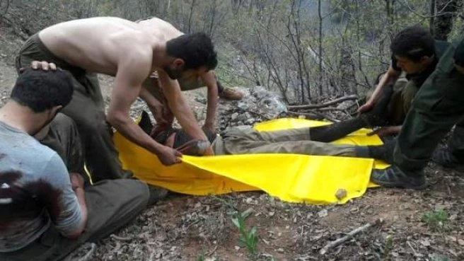 Öldürülen Teröristlerin Cesetleri Yakalanan PKK?lılara Toplatıldı