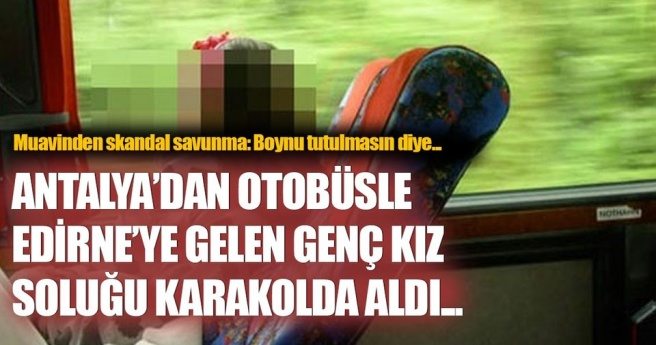 Otobüste bir taciz iddiası