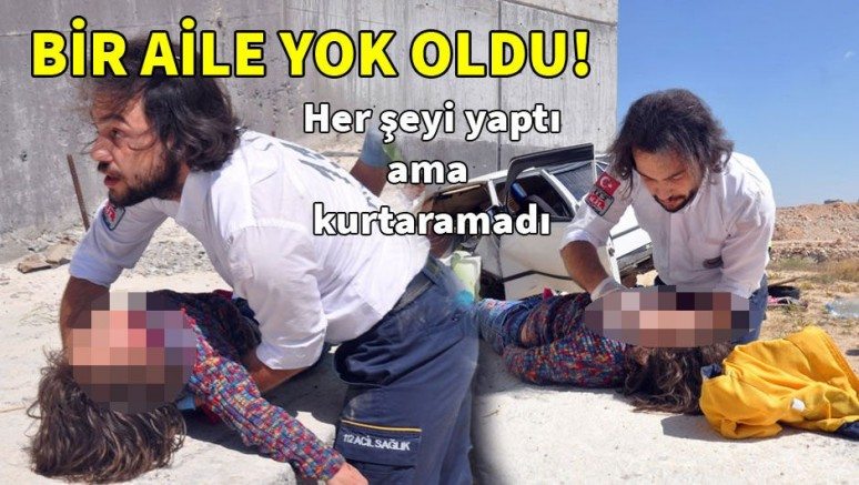 Otomobil üst geçidin ayağına çarptı: 3 ölü, 3 yaralı