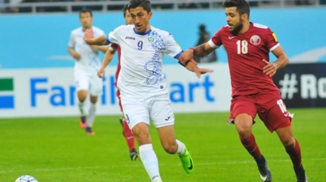 Özbekistan, Katar`ı tek golle geçti