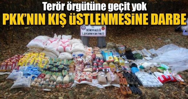 PKK`nın kışlık 5 deposu ortaya çıkarıldı