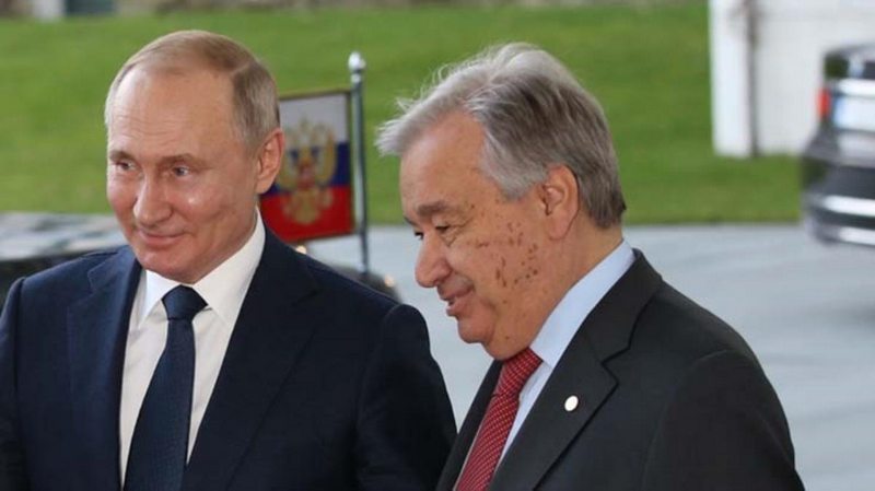 Putin, BM Genel Sekreteri Guterres ile Filistin meselesini görüştü