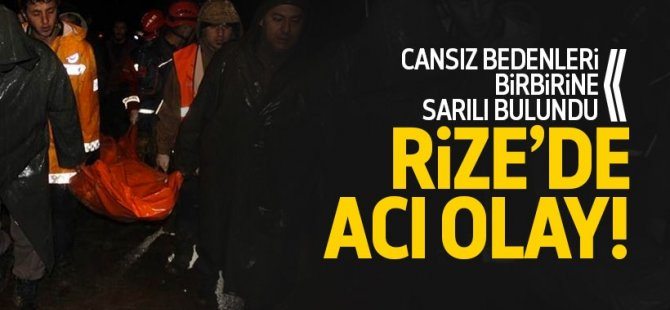 Rize'de toprak kayması: 2 ölü