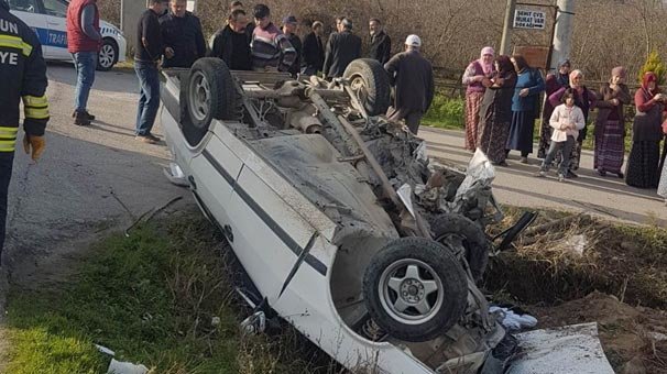Samsun`da trafik kazası: 1 ölü, 3 yaralı