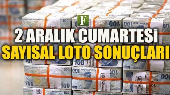 Sayısal Loto sonuçları 2 Aralık Cumartesi - Sayısal Loto