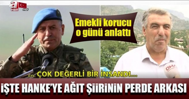 Şehit Tümgeneral Aydoğan Aydın`ın yazdığı Hanke Dağı Şiiri`nin hikayesi