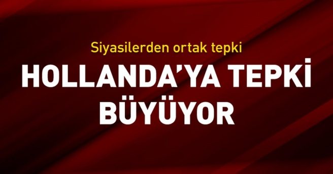 Siyasilerden Hollanda tepkisi