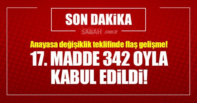 SON DAKİKA: Anasaya değişiklik teklifinde flaş gelişme!