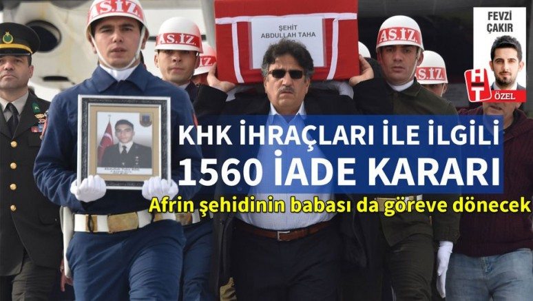 Son dakika: OHAL komisyonundan 1560 iade kararı