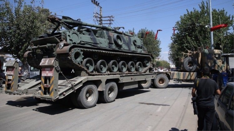 Suriye sınırına yeni tank sevkiyat