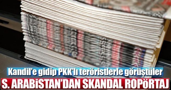 Suudi Arabistan gazetesinden PKK`lı teröristle `röportaj`