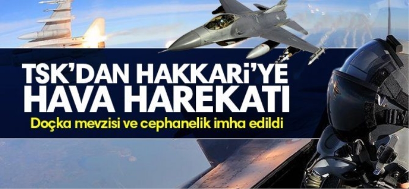 TSK'dan Hakkari kırsalına hava harekâtı