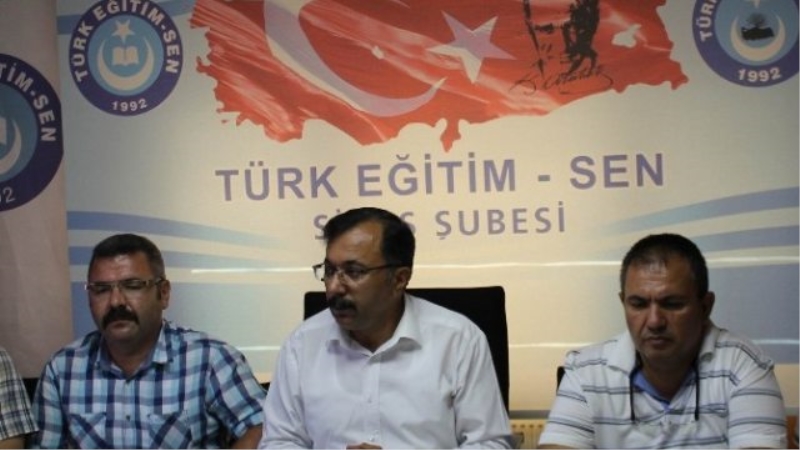 Türk Eğitim-Sen Sivas Şube Başkanı Eryıldız Açıklaması