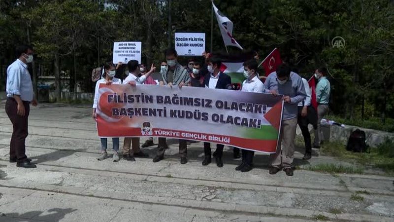 Türkiye Gençlik Birliği, İsrail`in Mescid-i Aksa saldırısını protesto etti