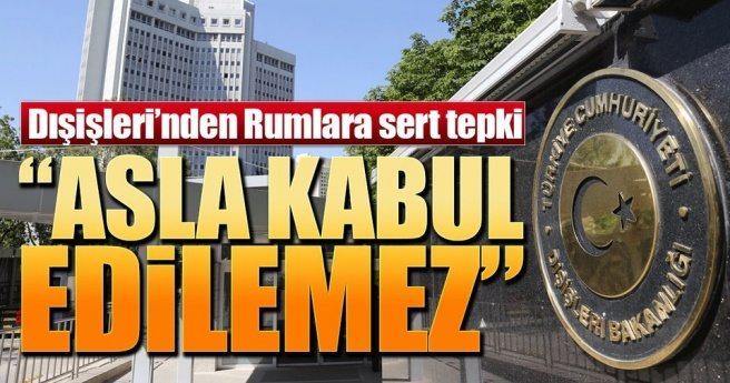 TÜRKİYE`DEN GÜNEY KIBRIS RUM YÖNETİMİ`NE SERT TEPKİ