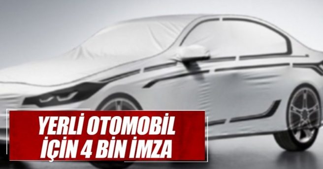 Yerli otomobil için 3 saatte 4 bin imza