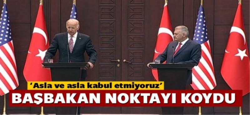 Yıldırım Noktayı koydu: Asla kabul etmiyoruz!