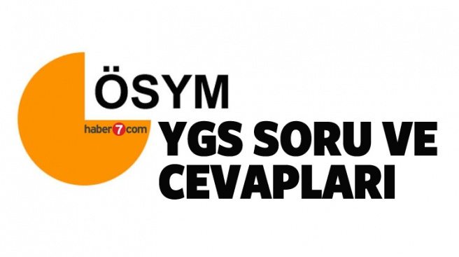 Yükseköğretime Geçiş (YGS) sınav soru ve cevapları - ÖSYM